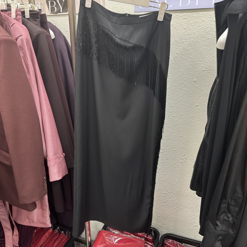 ONEBYTWO東大門實拍女士新品人氣推薦休閑時尚真品熱賣長裙ONEBYTWO長裙圖色2黑色