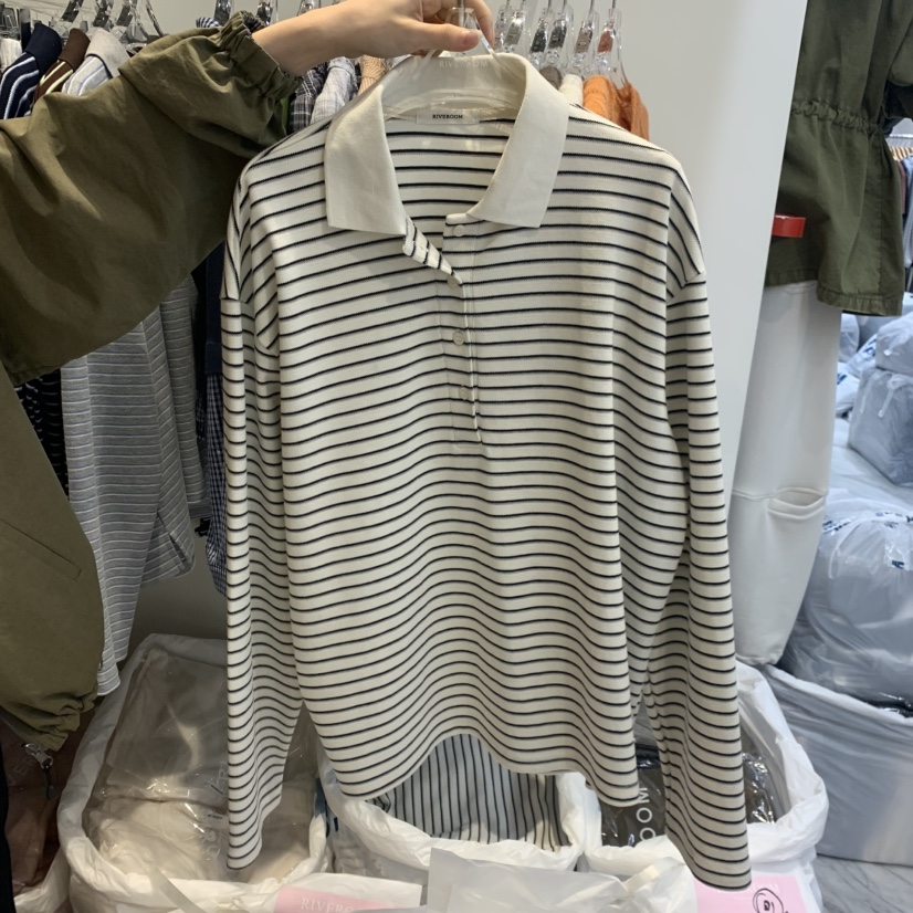 RIVEROOM東大門實拍女裝新款時尚休閑人氣推薦真品熱賣衛衣RIVEROOM衛衣圖色1白