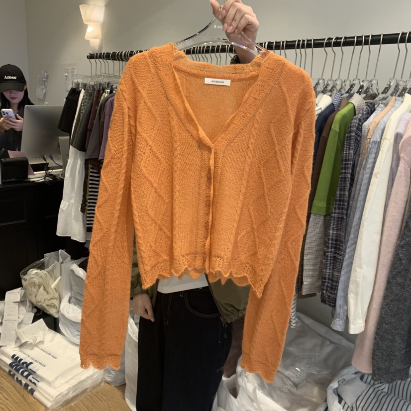 RIVEROOM東大門實拍女裝新品人氣推薦真品時尚熱賣休閑開衫RIVEROOM開衫圖色1