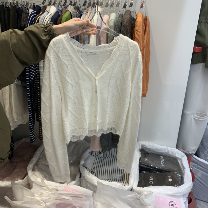 RIVEROOM東大門實拍女裝新品人氣推薦真品時尚熱賣休閑開衫RIVEROOM開衫圖色2