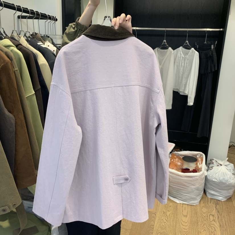 RIVEROOM韓國直郵女裝新品休閑推薦熱賣人氣時尚真品夾克棉RIVEROOM夾克