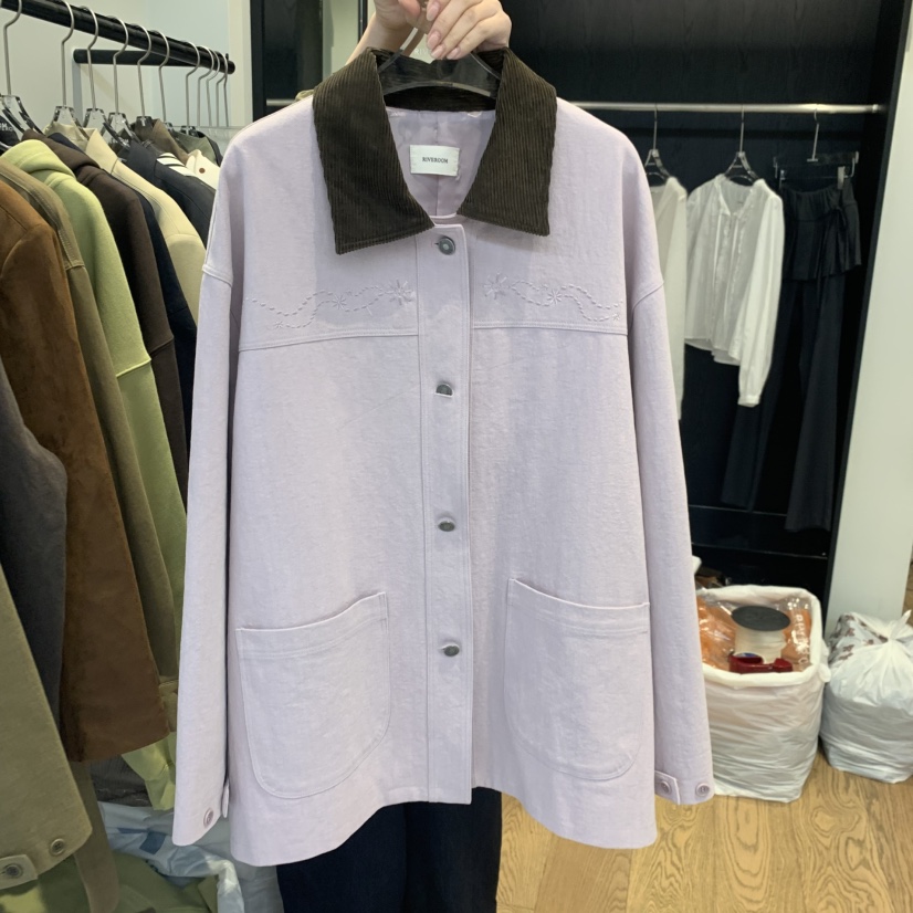 RIVEROOM韓國直郵女裝新品休閑推薦熱賣人氣時尚真品夾克棉RIVEROOM夾克圖色1