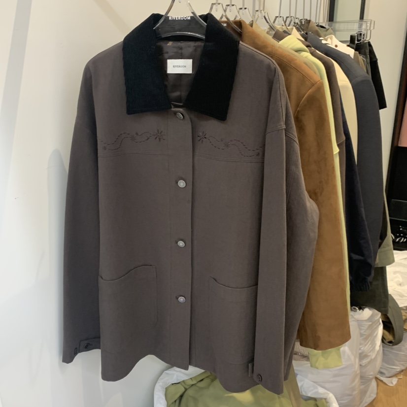 RIVEROOM韓國直郵女裝新品休閑推薦熱賣人氣時尚真品夾克棉RIVEROOM夾克圖色3
