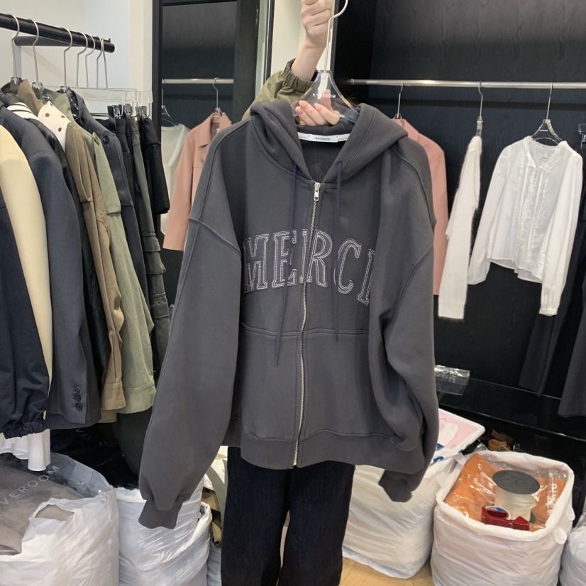RIVEROOM東大門代購女裝新品熱賣休閑人氣時尚真品推薦衛衣RIVEROOM衛衣圖色3