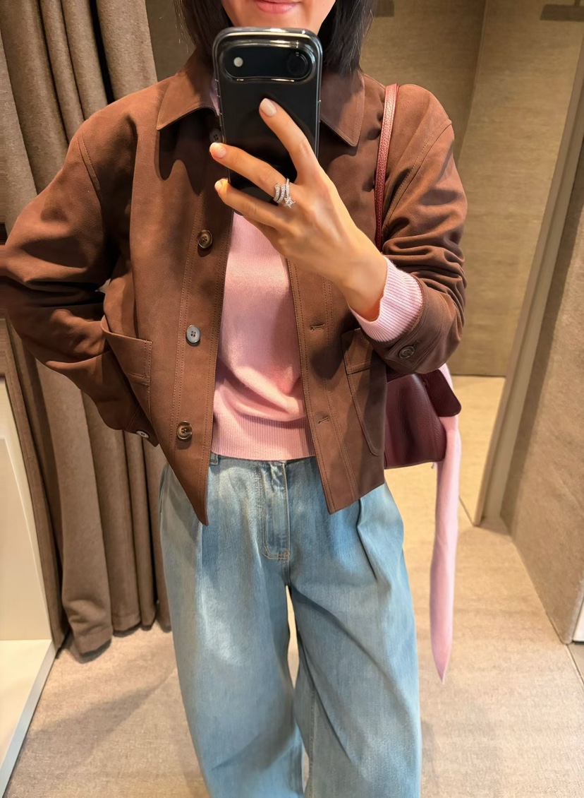 PRIVIE/H/LOW GAUGE東大門實拍女裝新款人氣時尚夾克豬皮PRIVIE/H/LOW GAUGE夾克