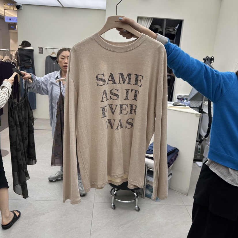 I MFACT韓國直郵女士新款熱賣休閑人氣推薦真品時尚長袖T恤I MFACT長袖T恤圖色2
