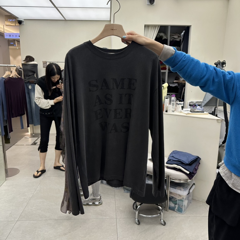 I MFACT韓國直郵女士新款熱賣休閑人氣推薦真品時尚長袖T恤I MFACT長袖T恤圖色3