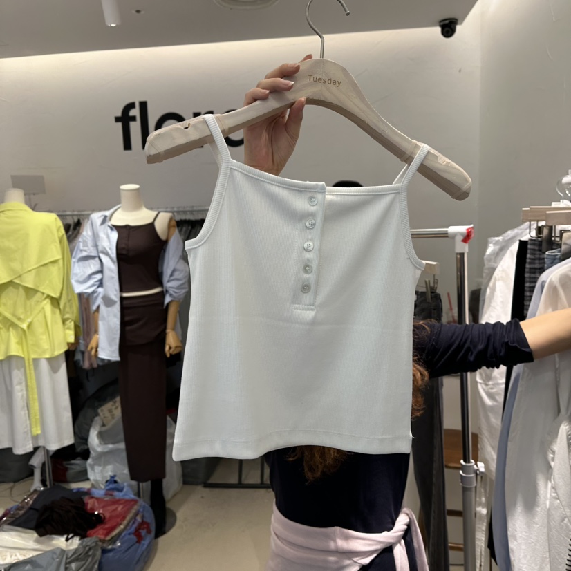 FLORAL韓國代購女士新品人氣真品熱賣推薦休閑時尚吊帶背心FLORAL吊帶/背心圖色3