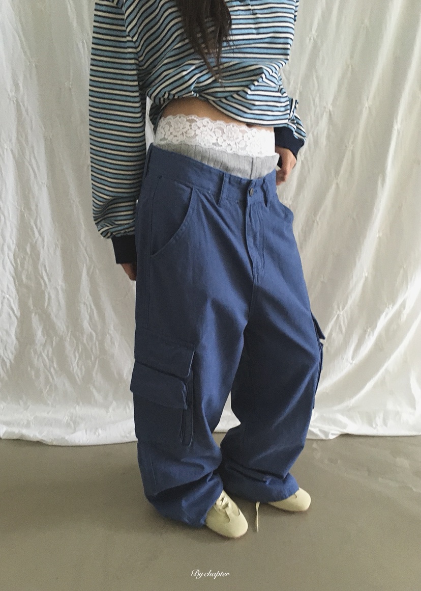 BY CHAPTER東大門實拍女士新品休閑熱賣推薦休閑褲不含腰帶BY Chapter休閑褲圖色1