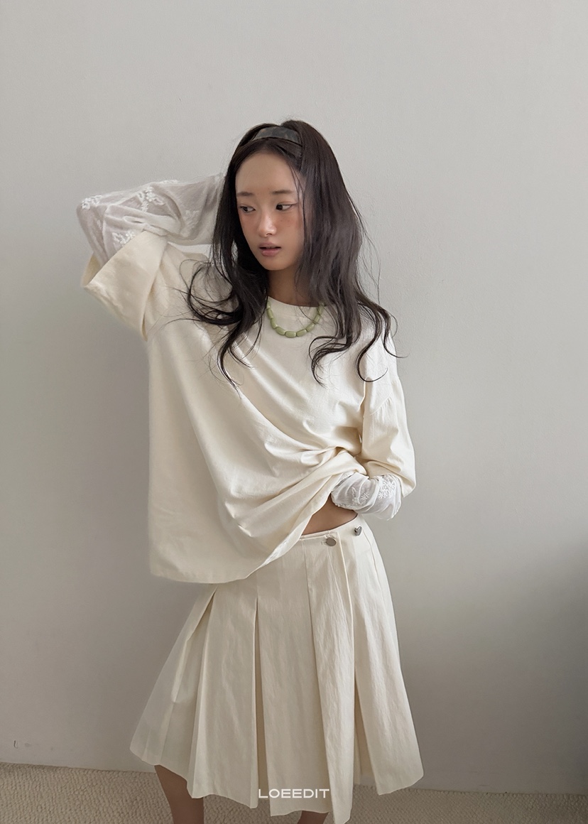 LOEEDIT韓國代購女士新款真品休閑推薦時尚熱賣人氣長袖T恤LOEEDIT長袖T恤