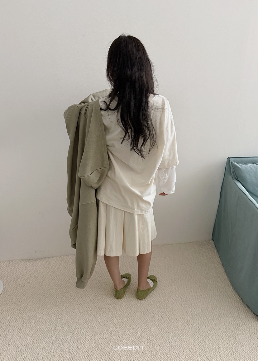 LOEEDIT韓國代購女士新品推薦熱賣半身裙中短裙裹身裙褶裥LOEEDIT半身裙/中短裙