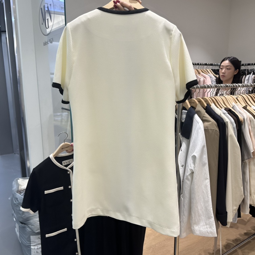 M.G.N東大門直郵女士新款熱賣推薦休閑真品連衣裙粗花呢MAGNET連衣裙