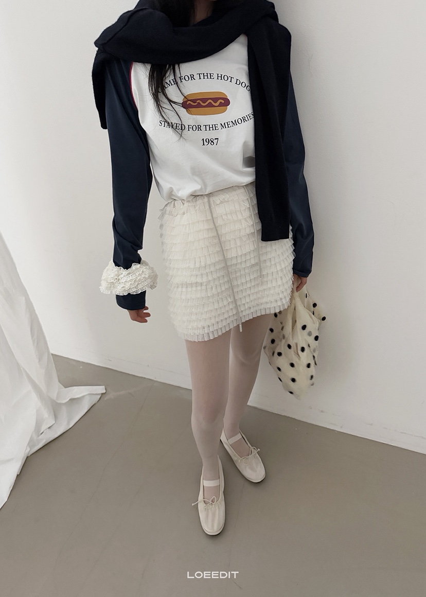 LOEEDIT東大門直郵女裝新品休閑熱賣推薦人氣真品短裙多層LOEEDIT短裙