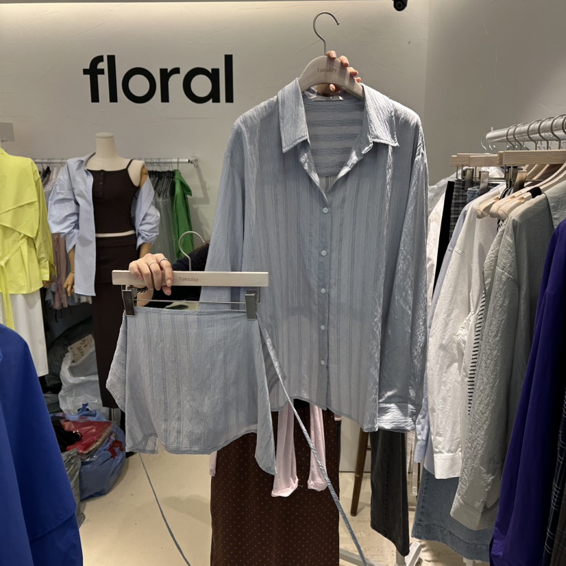 FLORAL東大門實拍女裝新品人氣時尚休閑推薦熱賣真品套裝FLORAL套裝圖色3