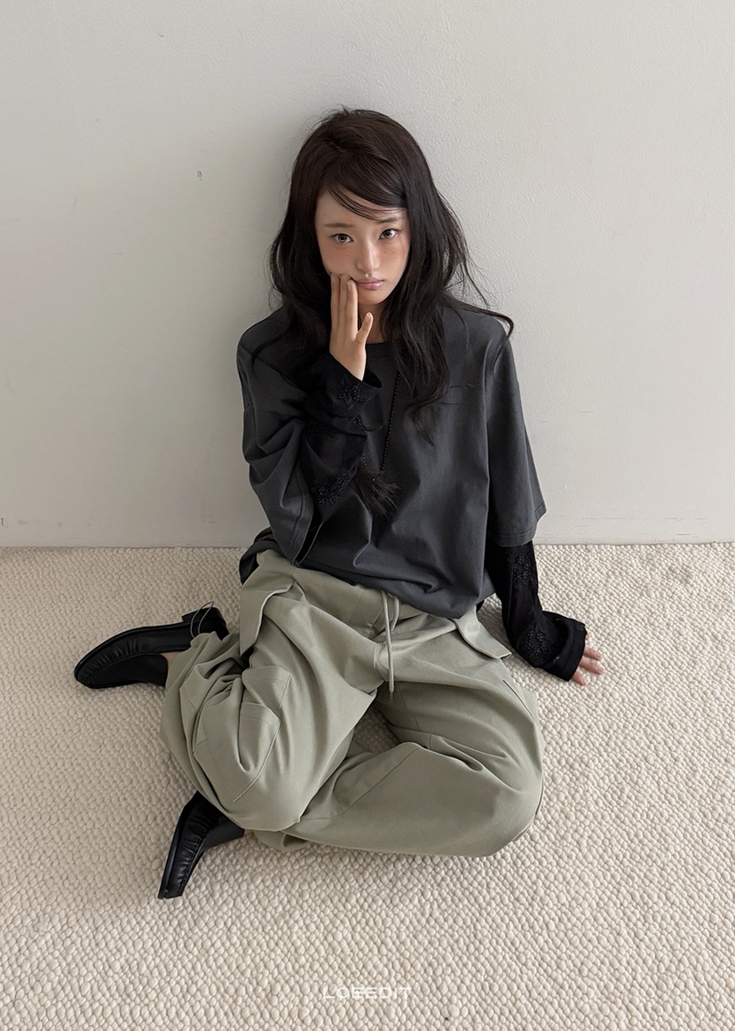 LOEEDIT東大門實拍女士新款推薦人氣熱賣時尚休閑褲工裝褲LOEEDIT休閑褲