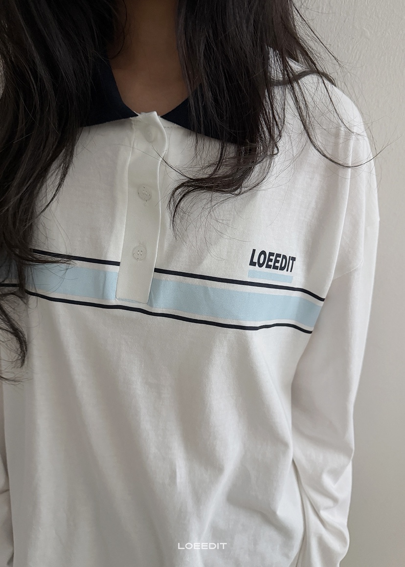 LOEEDIT韓國代購女士新品真品推薦熱賣時尚人氣休閑長袖T恤LOEEDIT長袖T恤