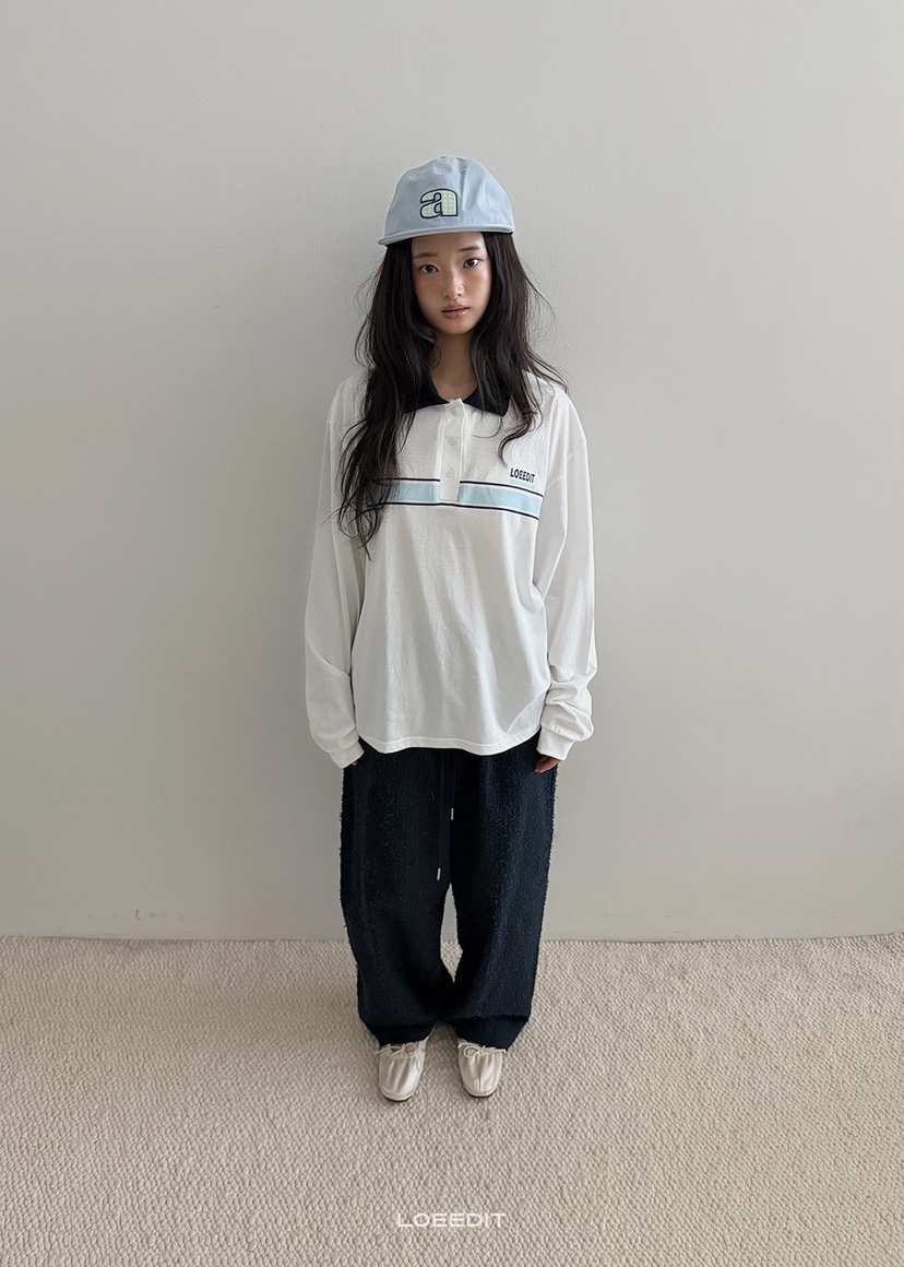 LOEEDIT韓國代購女士新品真品推薦熱賣時尚人氣休閑長袖T恤LOEEDIT長袖T恤
