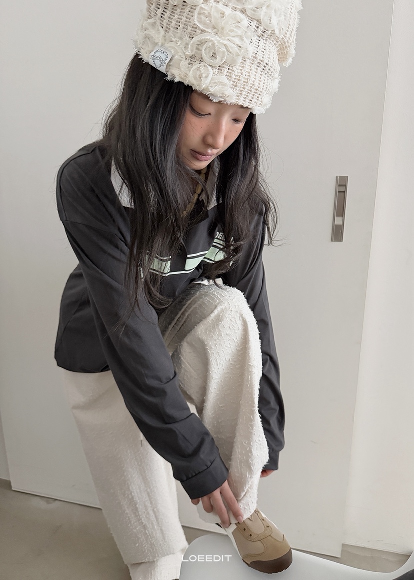 LOEEDIT韓國代購女士新品真品推薦熱賣時尚人氣休閑長袖T恤LOEEDIT長袖T恤