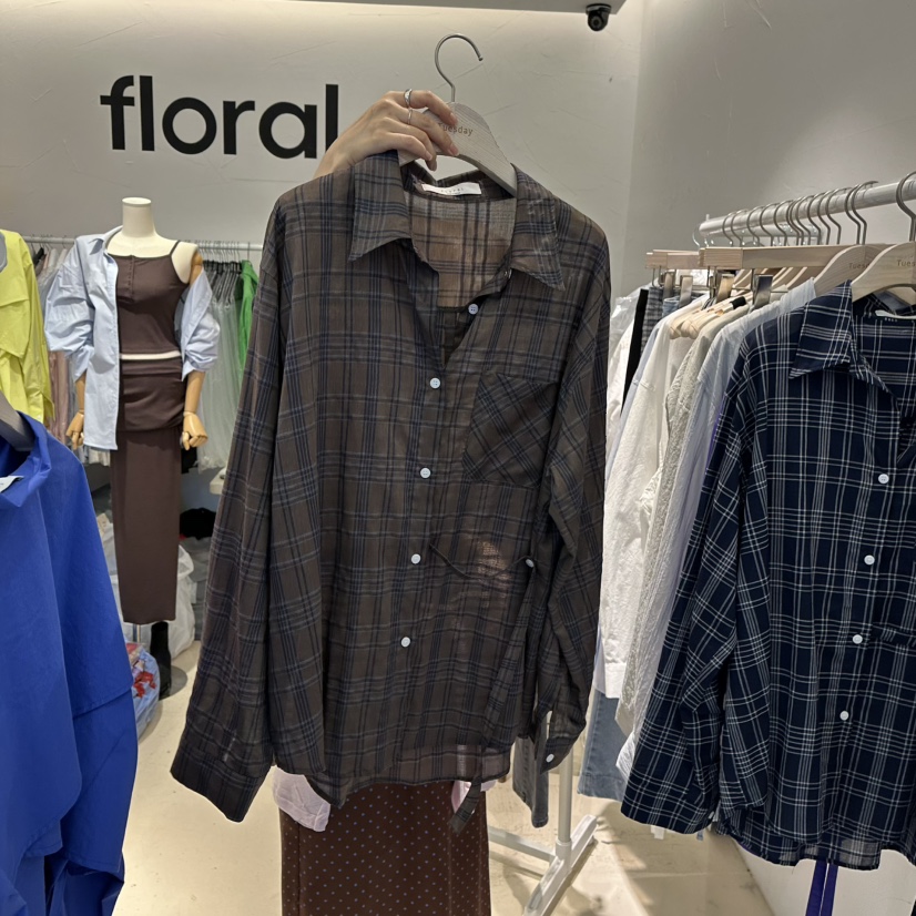 FLORAL東大門代購女裝新款真品時尚推薦休閑熱賣襯衫蕾絲衫FLORAL襯衫/蕾絲衫圖色2