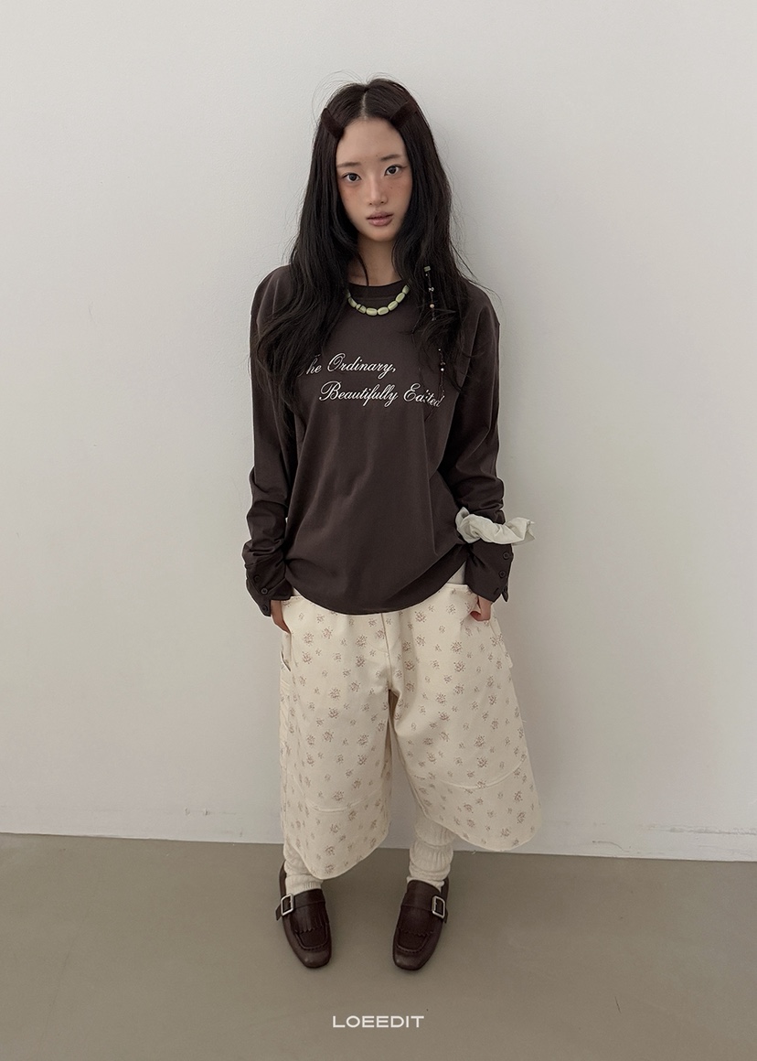 LOEEDIT東大門代購女裝新品推薦真品休閑人氣熱賣長袖T恤LOEEDIT長袖T恤