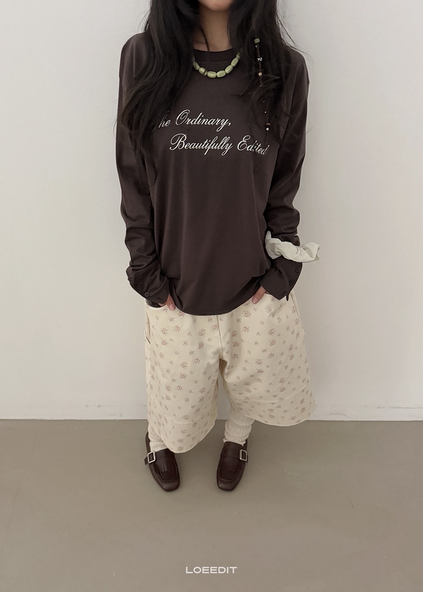 LOEEDIT東大門代購女裝新品推薦真品休閑人氣熱賣長袖T恤LOEEDIT長袖T恤圖色4