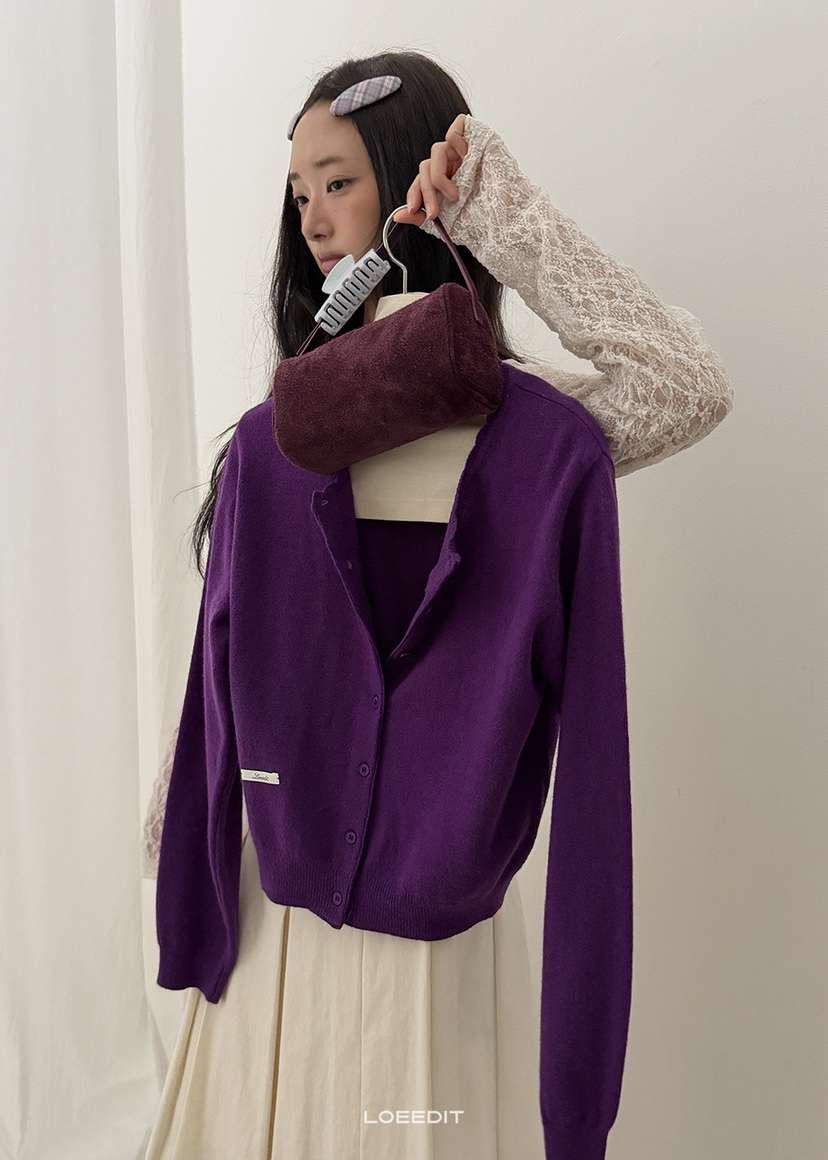 LOEEDIT韓國代購女裝新品人氣時尚休閑真品推薦針織衫開衫LOEEDIT針織衫