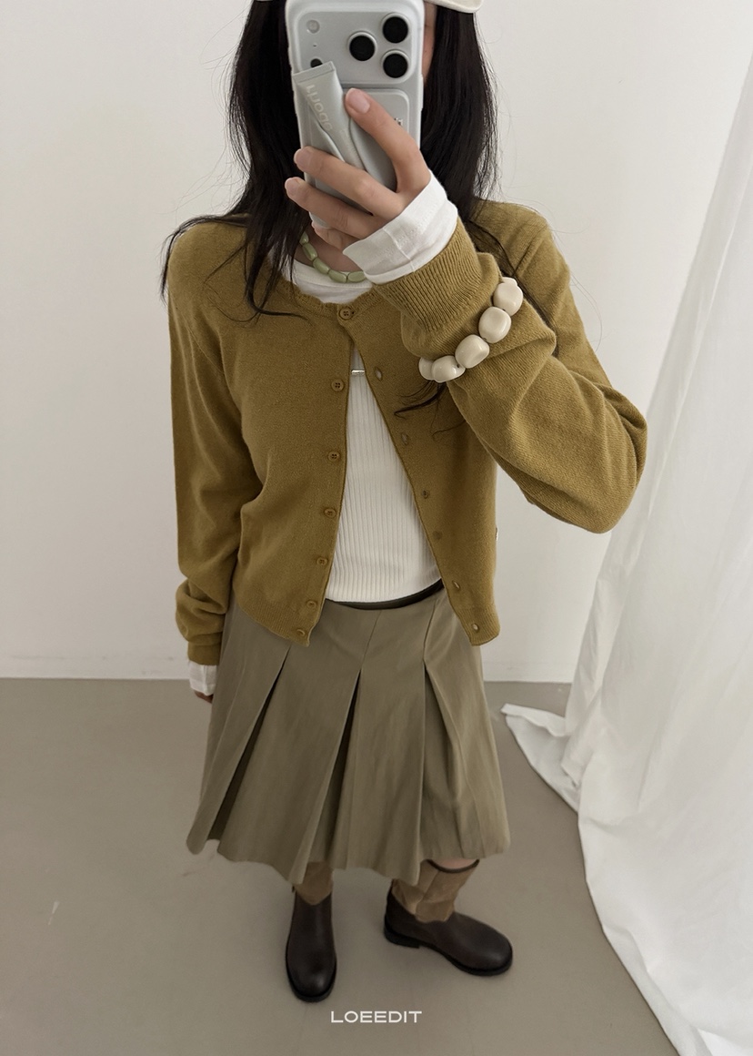 LOEEDIT韓國代購女裝新品人氣時尚休閑真品推薦針織衫開衫LOEEDIT針織衫