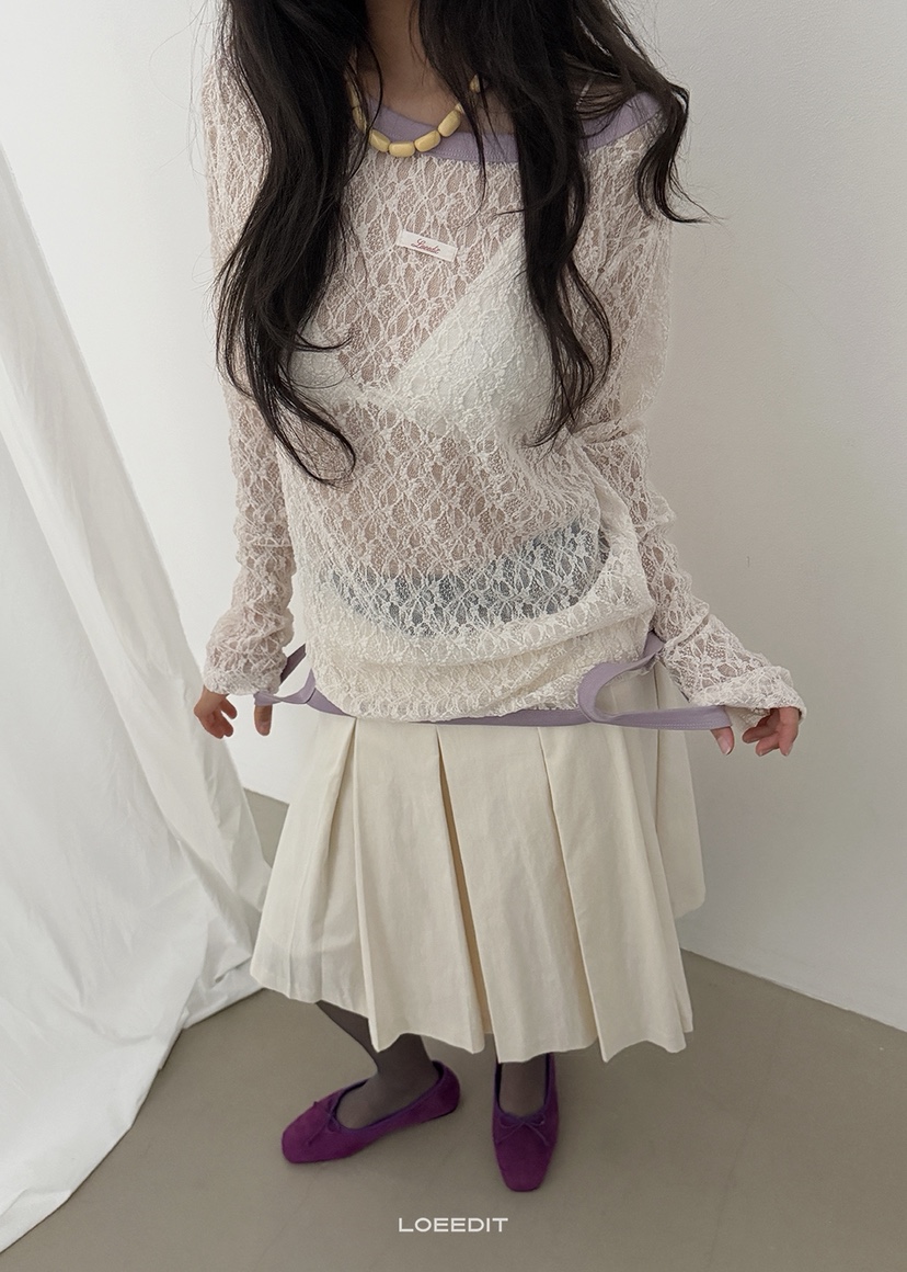 LOEEDIT東大門實拍女士新款熱賣真品時尚長袖T恤兩種穿法LOEEDIT長袖T恤圖色3
