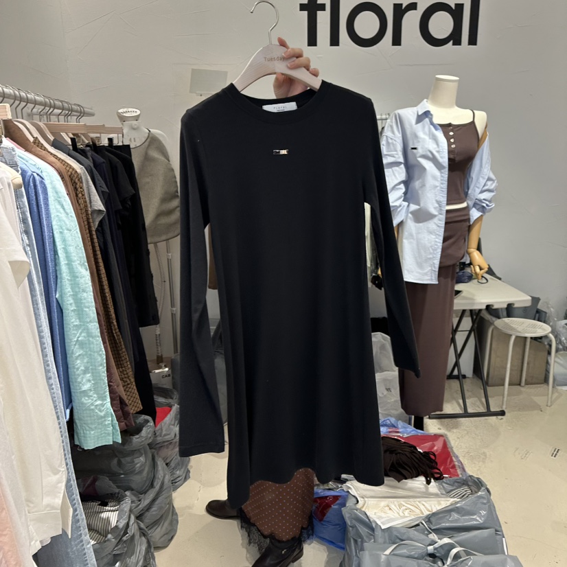 FLORAL東大門代購女裝新款人氣推薦休閑熱賣真品連衣裙OPSFLORAL連衣裙圖色2