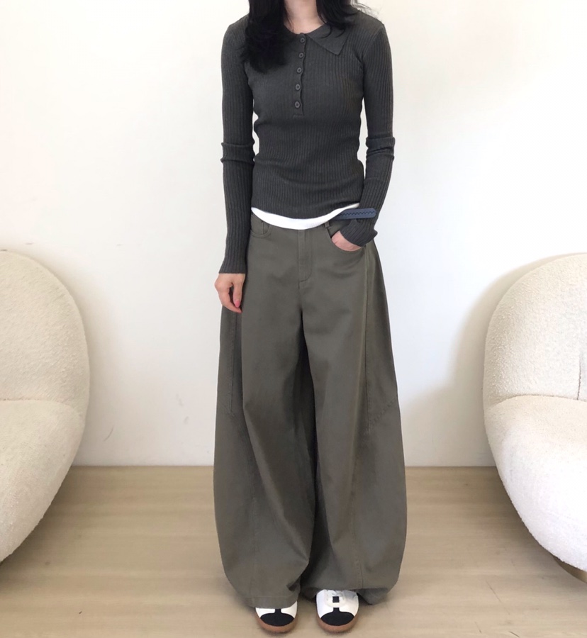 GLAD SOME韓國代購女裝新款推薦休閑人氣熱賣針織衫羅紋GLAD SOME針織衫