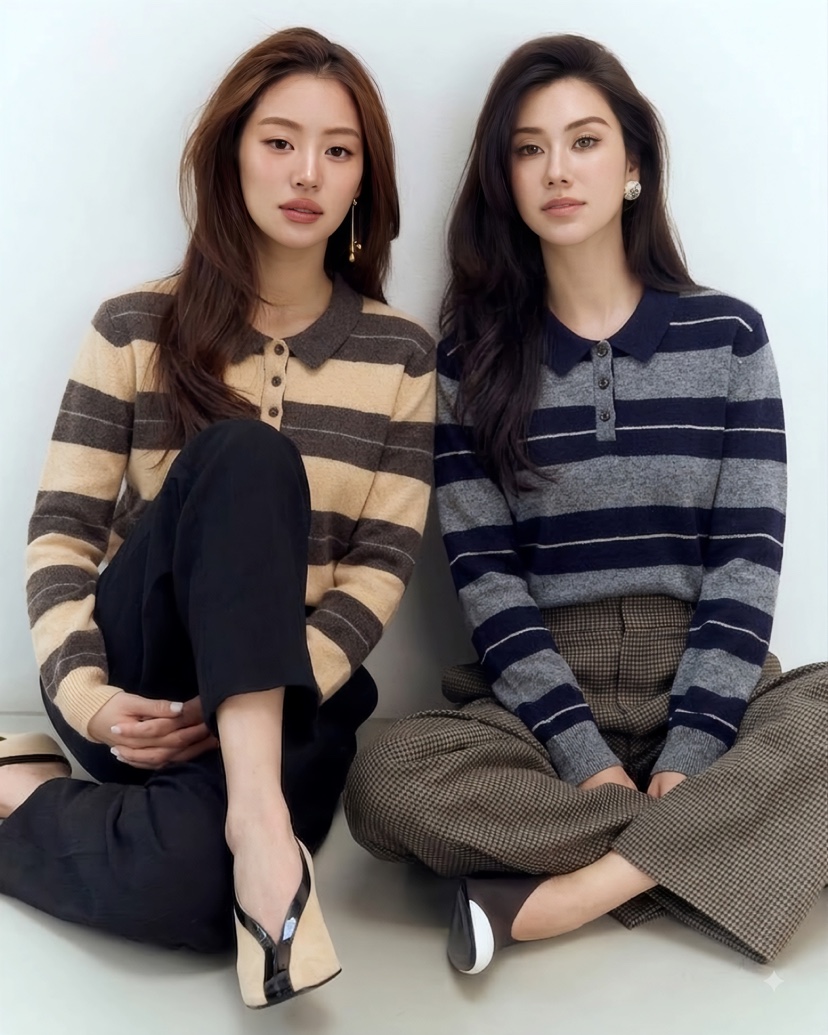 GLAD SOME韓國代購女士新品時尚熱賣推薦真品休閑針織衫GLAD SOME針織衫