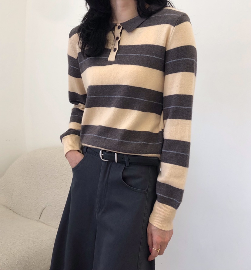 GLAD SOME韓國代購女士新品時尚熱賣推薦真品休閑針織衫GLAD SOME針織衫