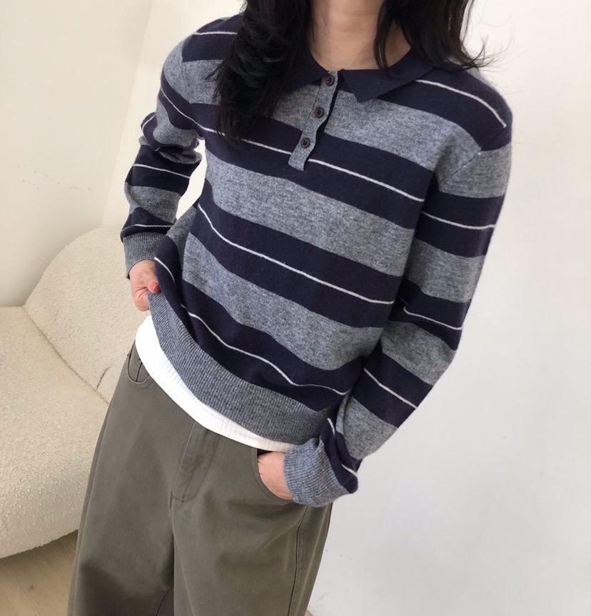 GLAD SOME韓國代購女士新品時尚熱賣推薦真品休閑針織衫GLAD SOME針織衫