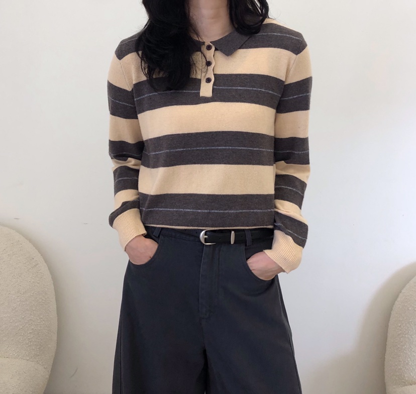 GLAD SOME韓國代購女士新品時尚熱賣推薦真品休閑針織衫GLAD SOME針織衫圖色2