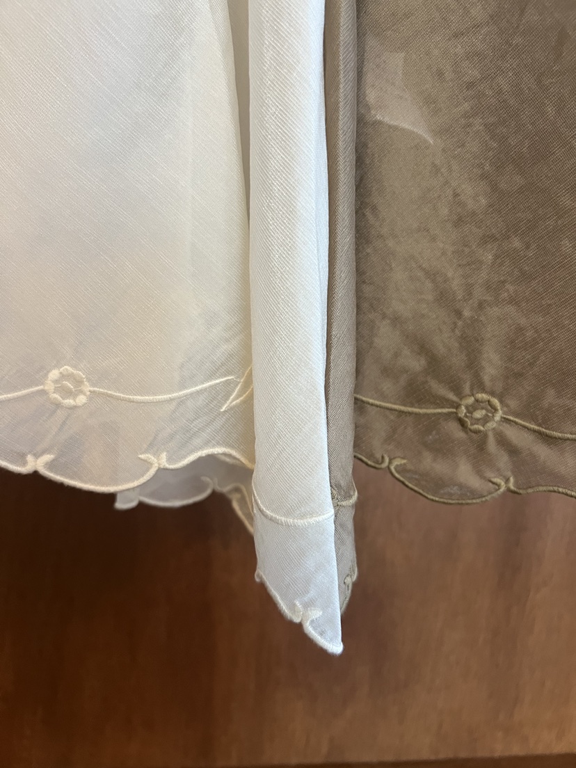FABRIC韓國直郵女士新款休閑人氣時尚襯衫蕾絲衫刺繡腰帶FABRIC襯衫/蕾絲衫