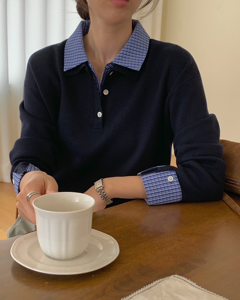 MONTER東大門代購女士新品推薦休閑人氣真品時尚針織衫撞色MONTER針織衫