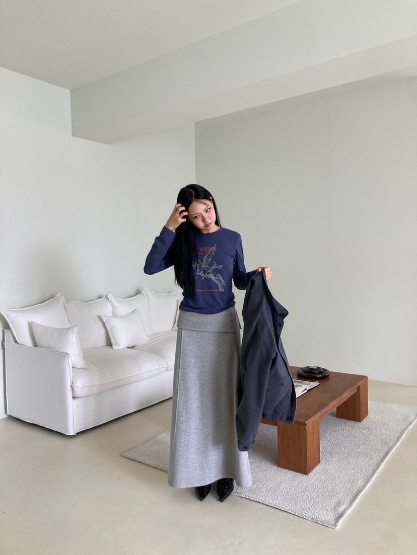 MORE THAN-P韓國代購女裝新款時尚推薦人氣真品長袖T恤MORE THAN長袖T恤