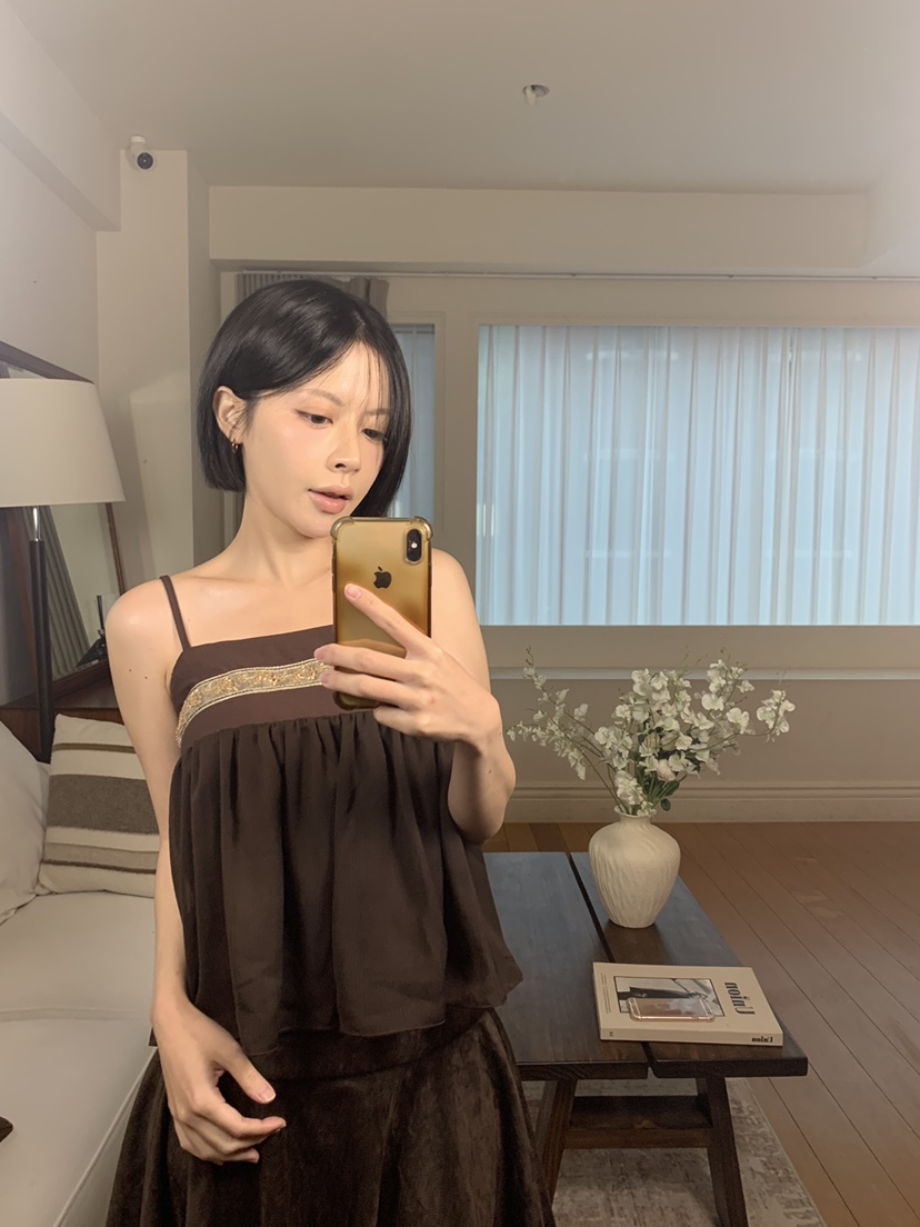 FABRIC東大門代購女裝新款熱賣時尚真品休閑人氣吊帶背心FABRIC吊帶/背心