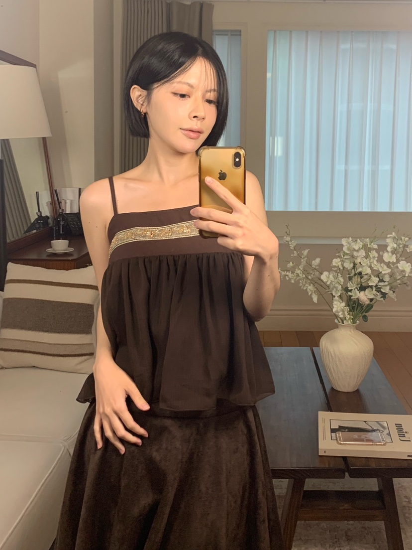 FABRIC東大門代購女裝新款熱賣時尚真品休閑人氣吊帶背心FABRIC吊帶/背心