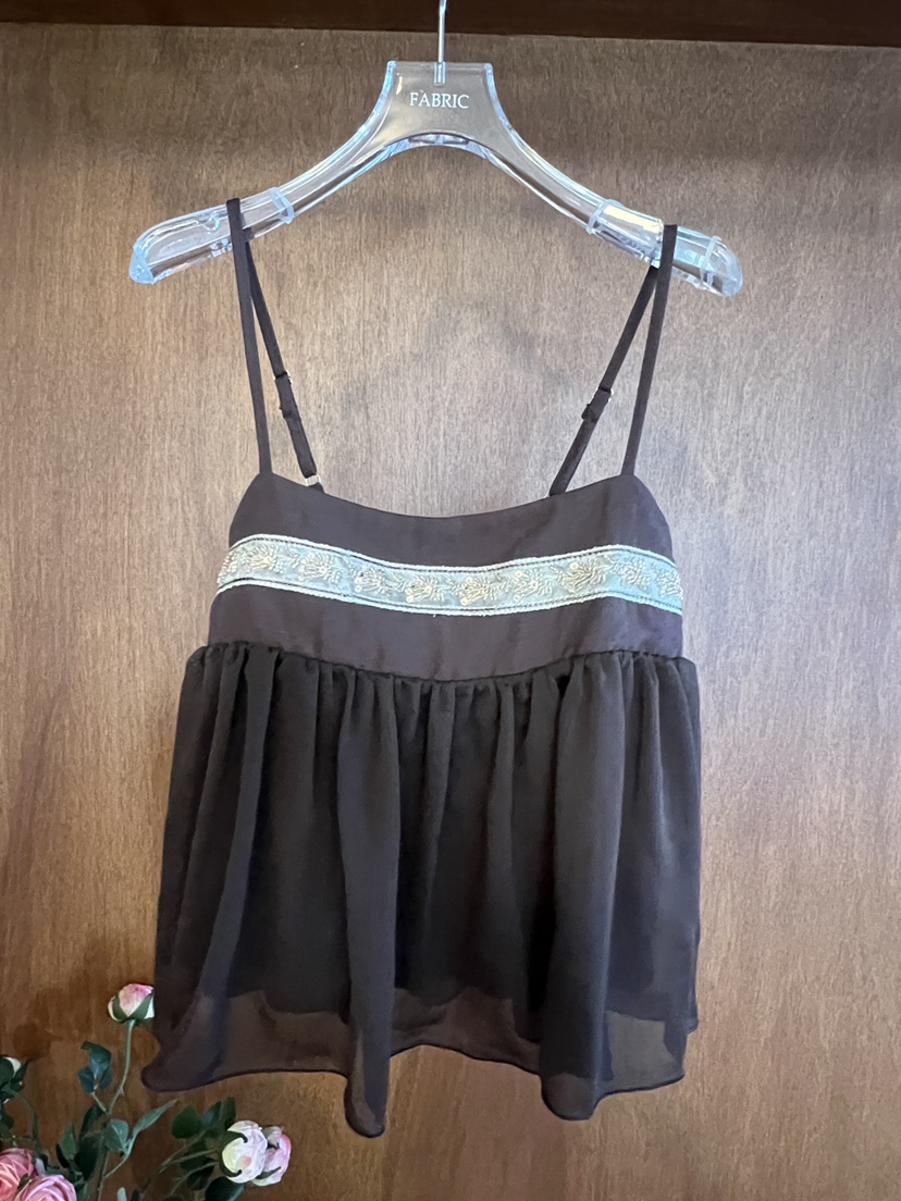 FABRIC東大門代購女裝新款熱賣時尚真品休閑人氣吊帶背心FABRIC吊帶/背心圖色2
