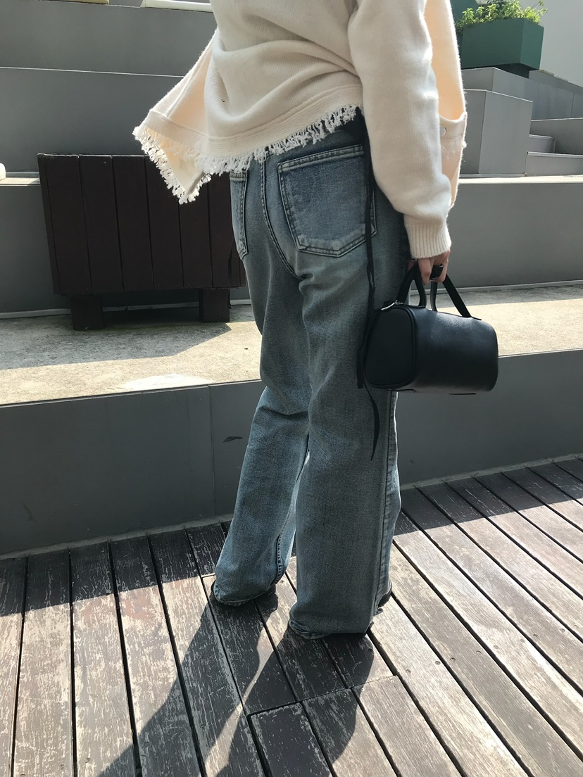 ESCHER東大門代購女裝新款人氣休閑時尚真品牛仔褲喇叭褲ESCHER牛仔褲