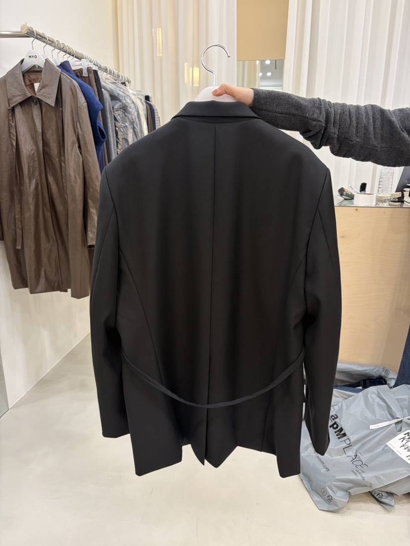 MYO東大門實拍女裝新款時尚熱賣人氣真品休閑西裝西服羅紋MYO西裝/西服
