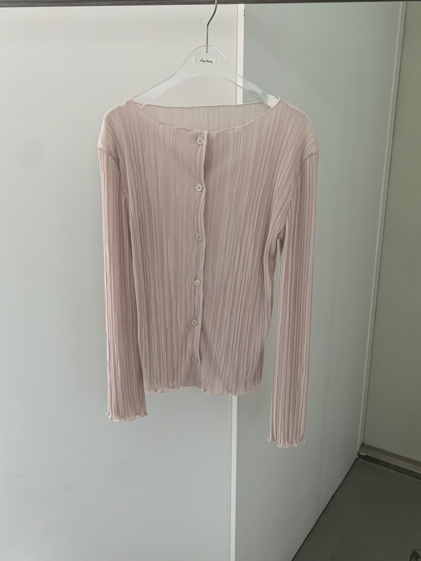 SHOP POSTER東大門代購女士新品真品熱賣人氣長袖T恤褶裥SHOP POSTER長袖T恤圖色1