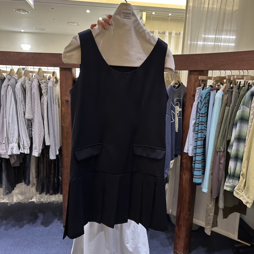 FURE東大門代購女裝新品時尚人氣真品推薦連衣裙口袋褶裥FURE連衣裙圖色2