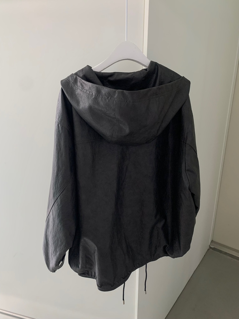 SHOP POSTER韓國直郵女裝新款真品休閑人氣熱賣皮衣連帽SHOP POSTER皮衣