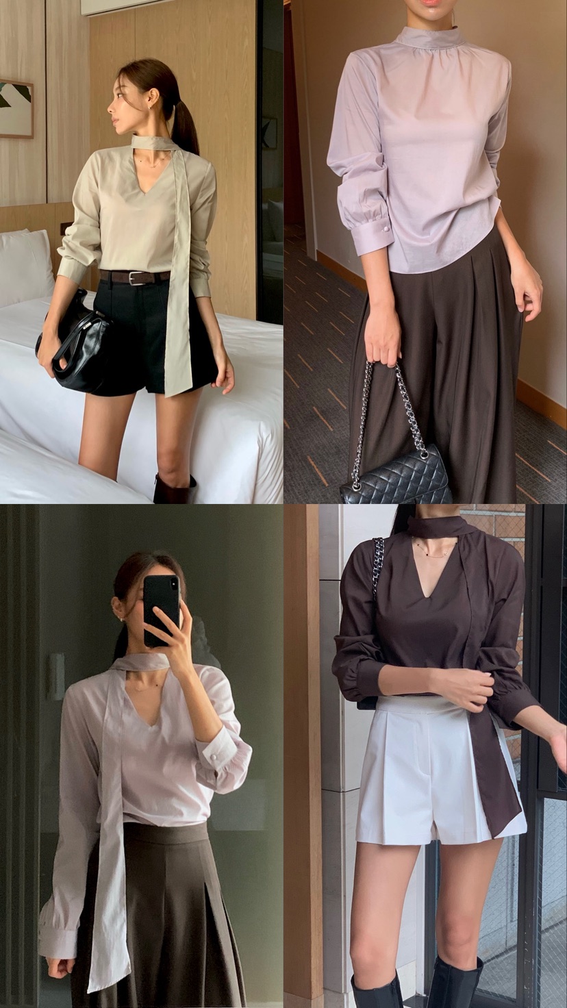 OBSESS韓國直郵女裝新品時尚推薦真品熱賣休閑襯衫蕾絲衫OBSESS襯衫/蕾絲衫