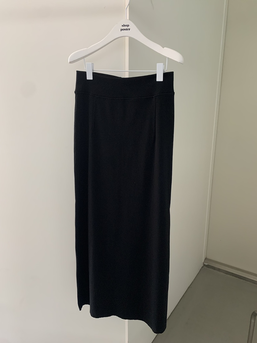 SHOP POSTER韓國直郵女裝新款推薦真品人氣時尚休閑長裙SHOP POSTER長裙圖色2黑色