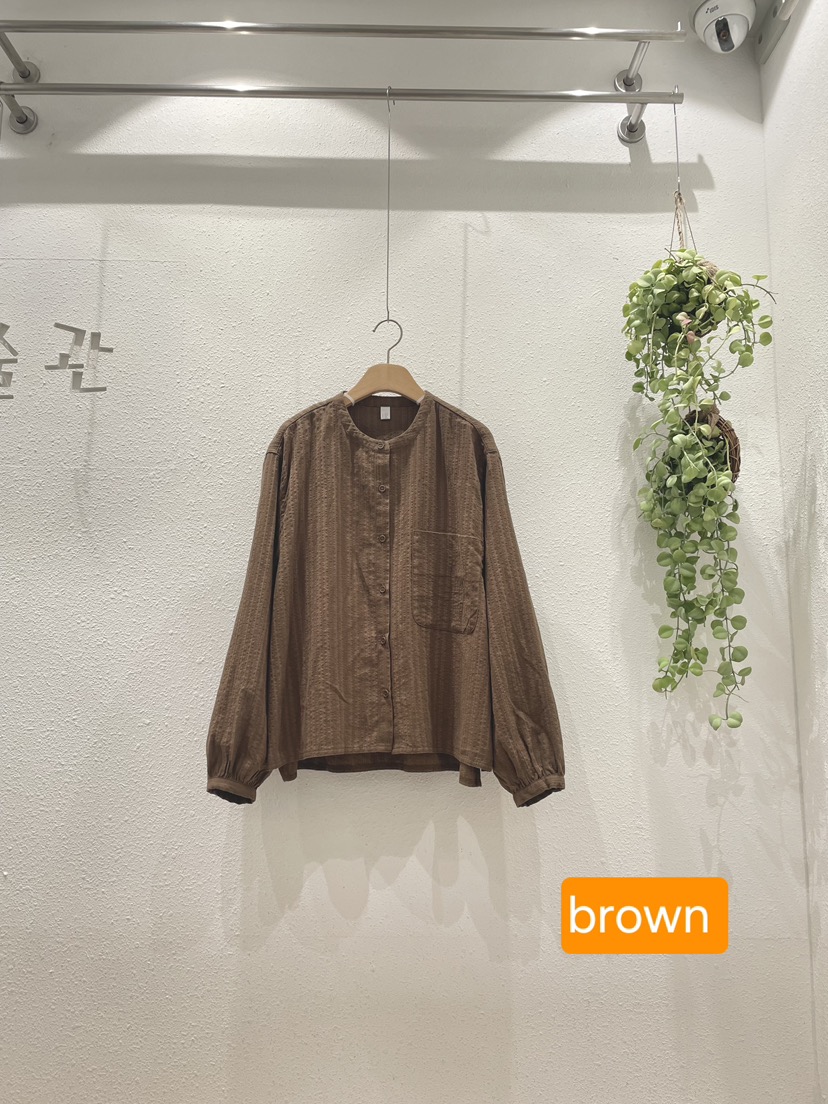GALLERY-A韓國直郵女裝新品真品休閑時尚襯衫蕾絲衫提花GALLERY襯衫/蕾絲衫圖色1