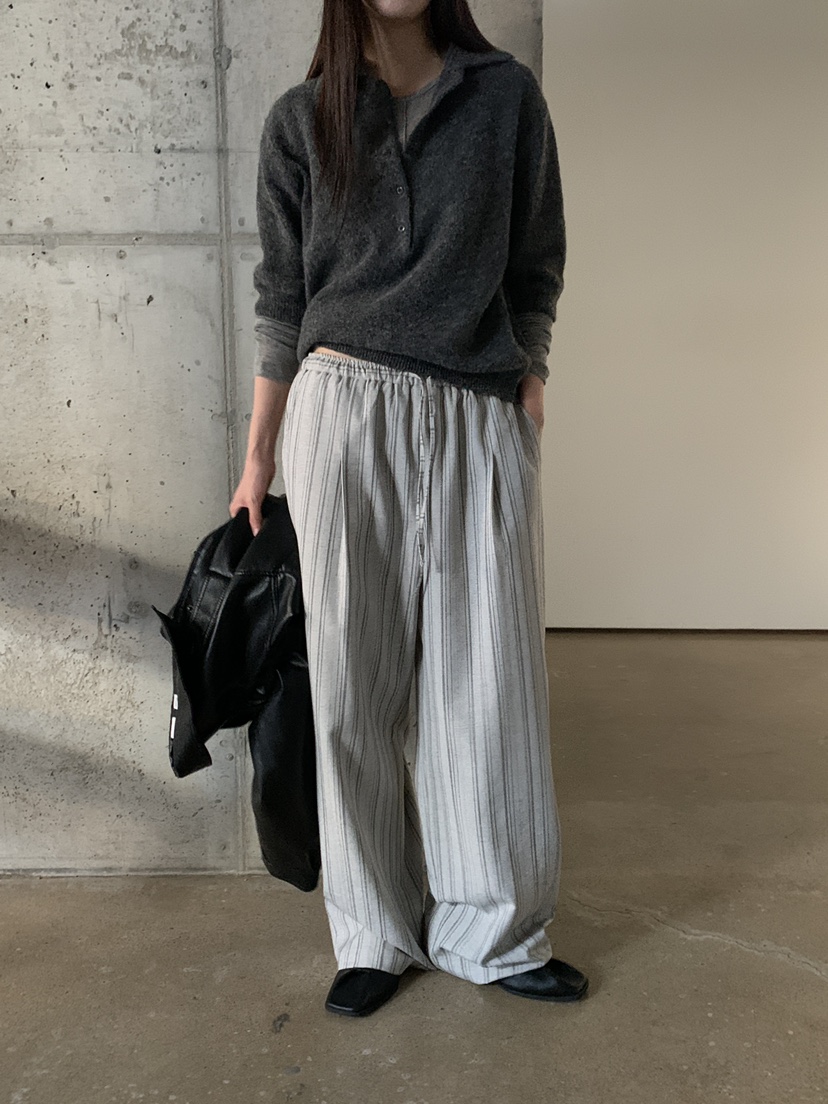 B_GARDER東大門直郵女裝新款休閑人氣真品熱賣休閑褲條紋B.GARDER休閑褲