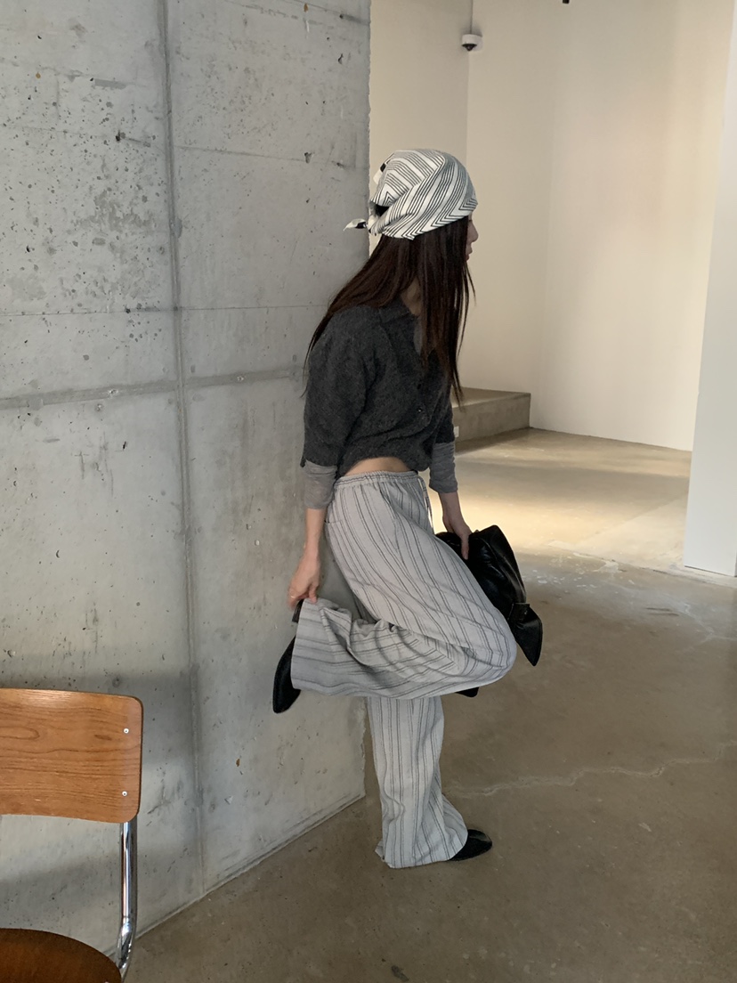 B_GARDER東大門直郵女裝新款休閑人氣真品熱賣休閑褲條紋B.GARDER休閑褲